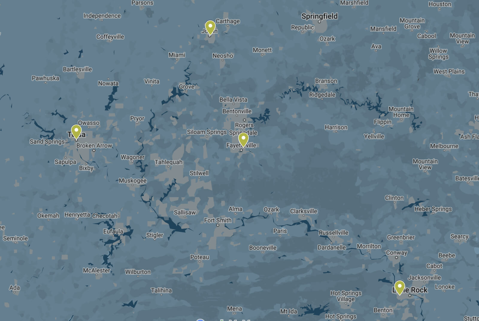 Sun City Map Location Services Areas